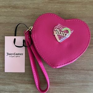 Juicy Couture heart wristlet